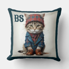 Katter i skotsk dräkt – charmiga tartan-katter kudde