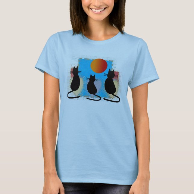 Katter i solen t shirt (Framsida)