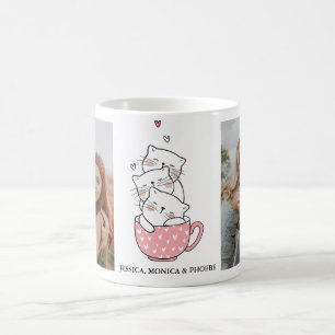 Katter i tekopp fotomugg kaffemugg