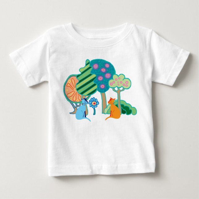 Katter i trädgården t shirt (Framsida)