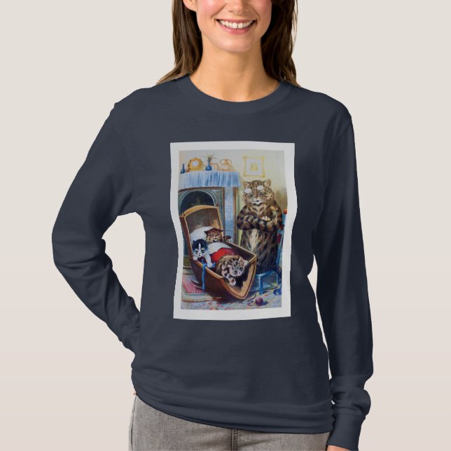 Katter i vagga tee shirt (Framsida)