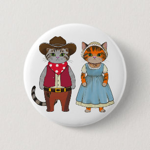 Katter i vilda western, historiska westerna knapp