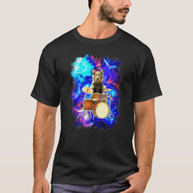 Katter i yttre rymden t shirt (Framsida)