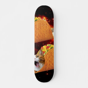 Katter inuti utrymmestacklar mini skateboard bräda 18,5 cm
