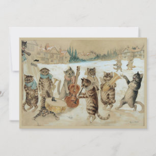 Katter julsång Postkort Julkort