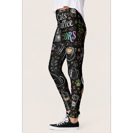 Katter & Kaffe Kaffeälskare Leggings