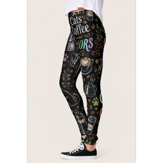 Katter & Kaffe Kaffeälskare Leggings
