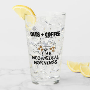 Katter + kaffe = köttmorvar.w. glaskopp