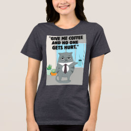 Katter, kaffeoffert t shirt