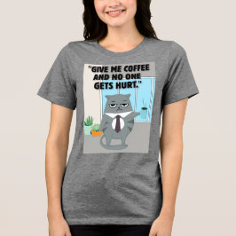Katter, kaffeoffert t shirt