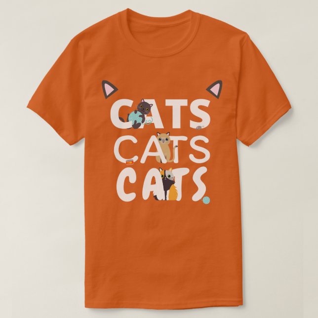 Katter, katter, katter, katt 4 t shirt (Design framsida)