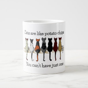 Katter, katter, katter och en kattunge-kaffe Mugg Jumbo Mugg