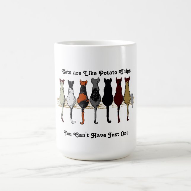 Katter, katter, katter och en kattungemugg kaffemugg (Center)