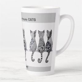 Katter...katter...och fler katter sitta i en loggb