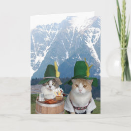Katter/kattungar för anpassade roliga tyska kort