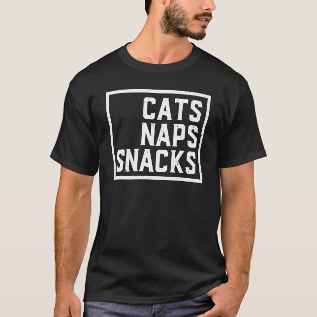 Katter, kranar och skorpor, kattade t shirt (Framsida)