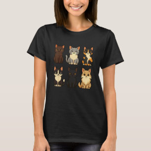 Katter Kullingar Söt Kattälskare T Shirt