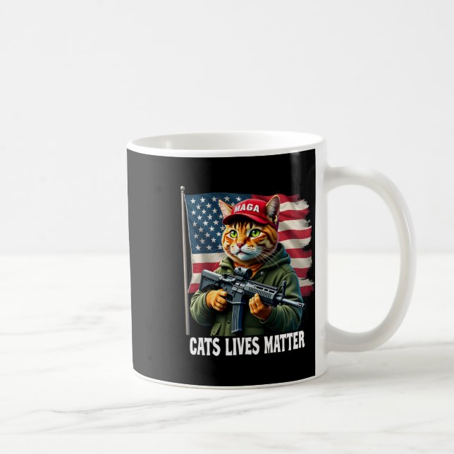 Katter lever problem med en märklig trend 2024 Cat Kaffemugg (Höger)