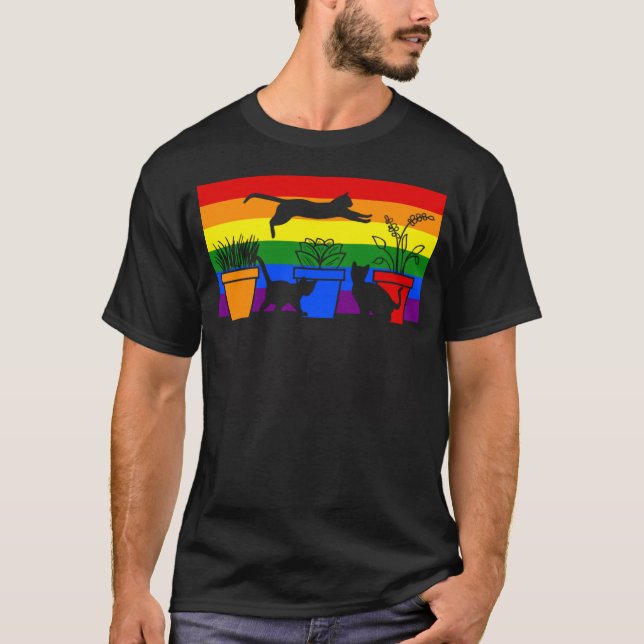 Katter Lgbt  1 T Shirt (Framsida)