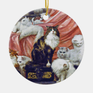 Katter (Min fru Älskare), Carl Kahler Julgransprydnad Keramik