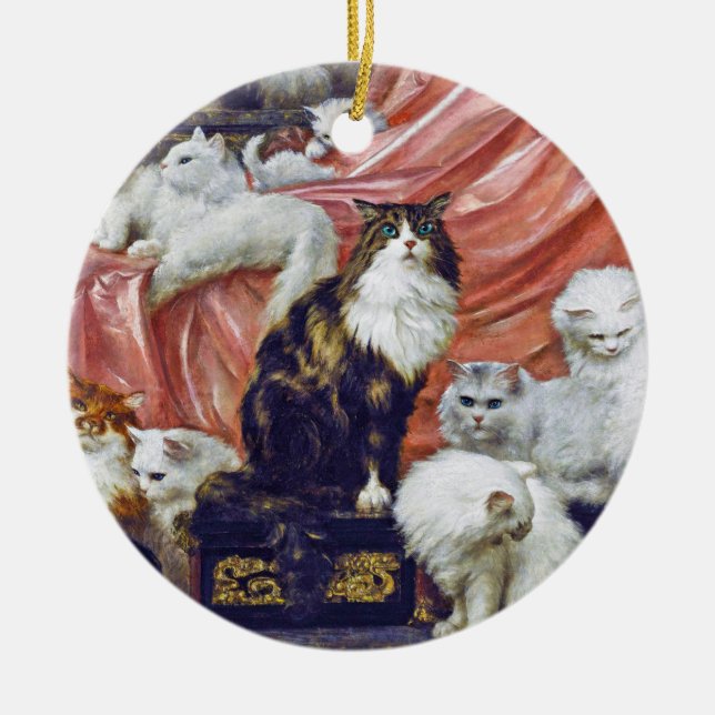 Katter (Min fru Älskare), Carl Kahler Julgransprydnad Keramik (Framsidan)
