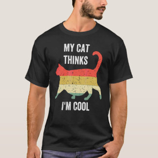 Katter Min katt tycker jag är cool 2 T Shirt
