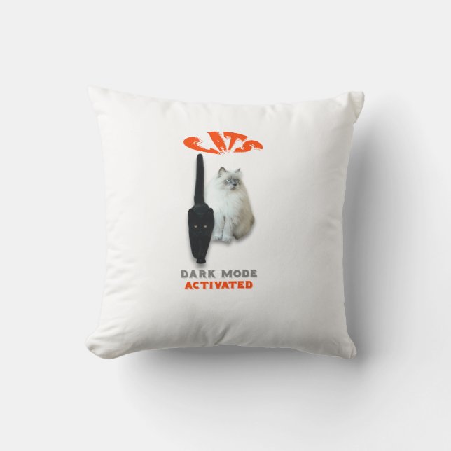 Katter Mörkt läge aktiverat Kudde (Framsida)