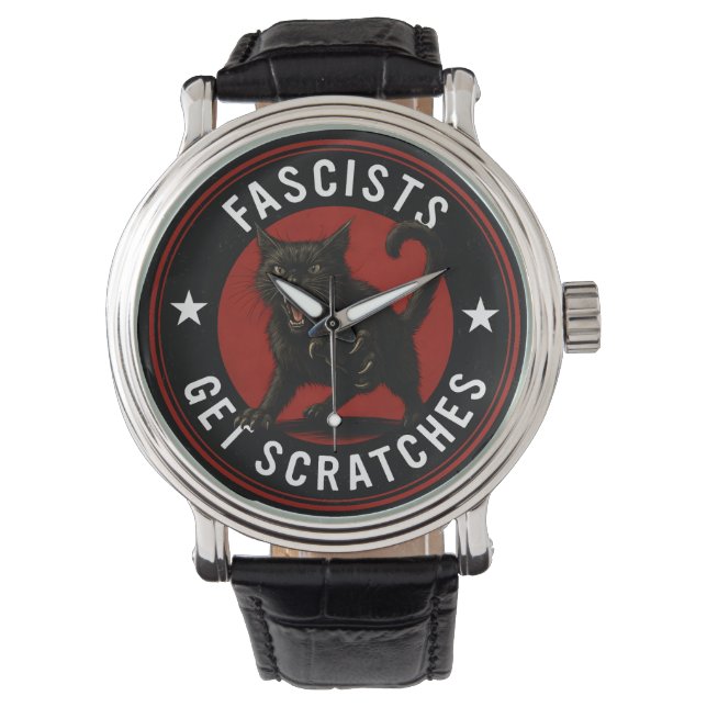 Katter Mot Fascister Armbandsur (Framsida)