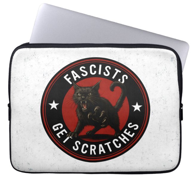Katter Mot Fascister Laptop Fodral (Framsidan)
