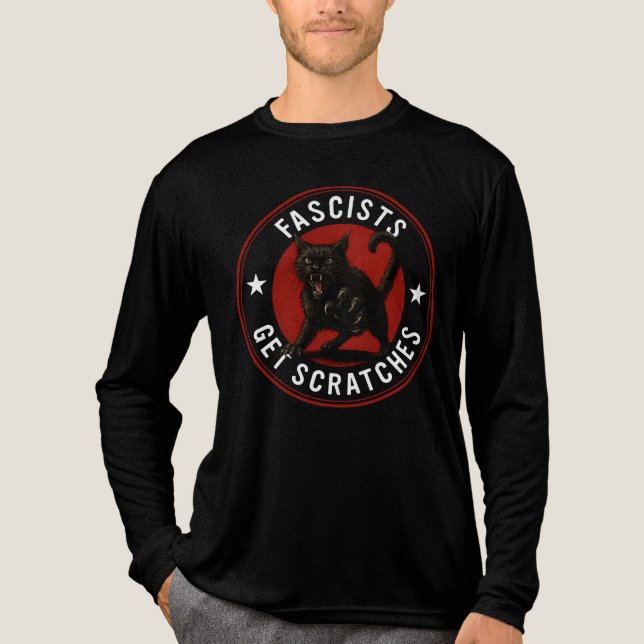 Katter Mot Fascister T Shirt (Framsida)