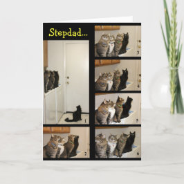 Katter mot Fly Stepdad Fars dag Card Kort