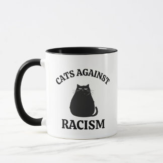 Katter mot rasism: Rolig politisk humor kattmamma Mugg