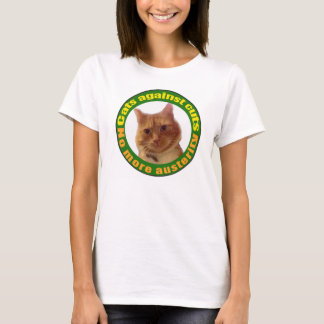 Katter mot snitt tee shirt