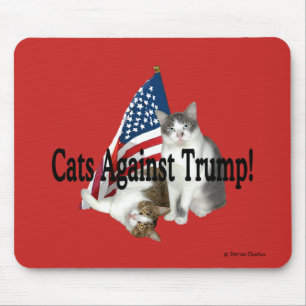 "Katter mot trumf" Mousepad Musmatta