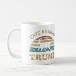 Katter mot trump kaffemugg