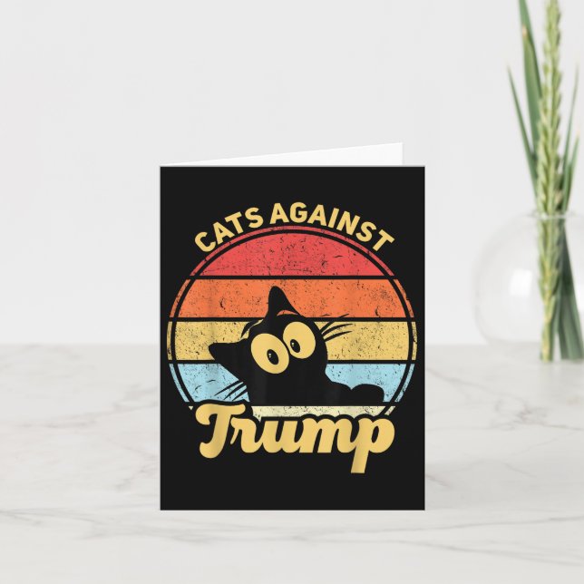 Katter mot Trump-påfrestning 2020 Val Kort (Framsida)