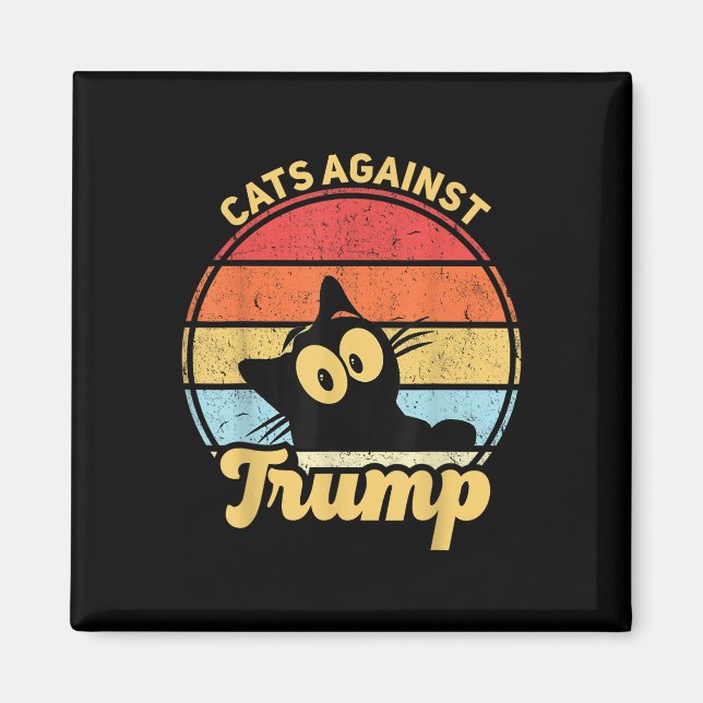 Katter mot Trump-påfrestning 2020 Val Magnet (Framsidan)