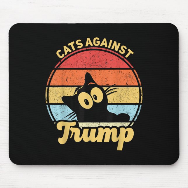 Katter mot Trump-påfrestning 2020 Val Musmatta (Framsidan)