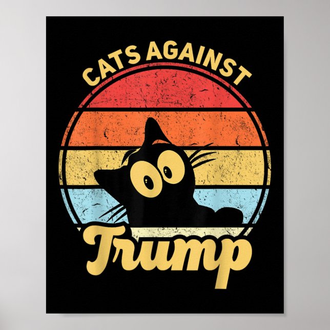 Katter mot Trump-påfrestning 2020 Val Poster (Framsidan)