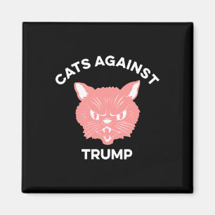 Katter mot Trump politisk protest Magnet