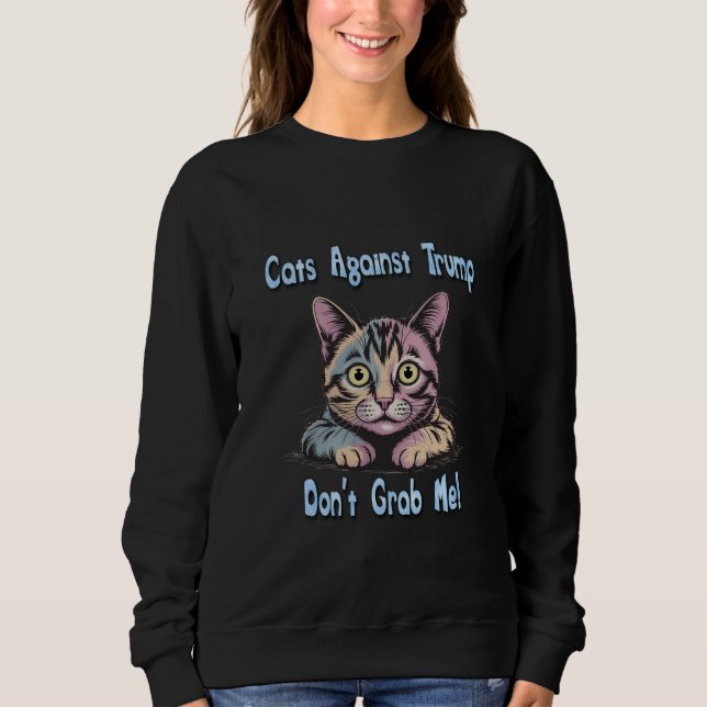 Katter mot Trump T Shirt (Framsida)