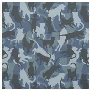 Katter Navy Kamouflage Tyg