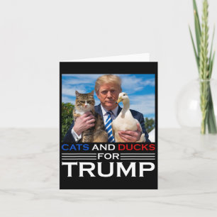 Katter och Ankor för trummor 2024 kattungar och An Kort