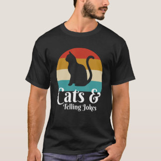 Katter Och Att Berätta Skämt T Shirt