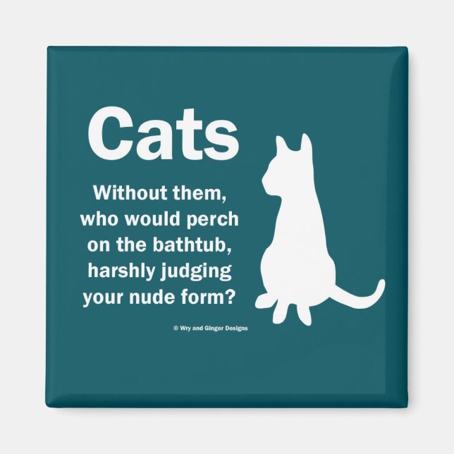 Katter och badkar magnet (Framsidan)
