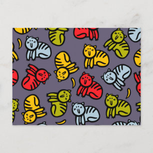 Katter och bananer helg vykort