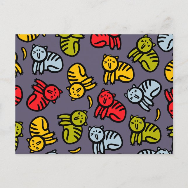 Katter och bananer helg vykort (Framsida)