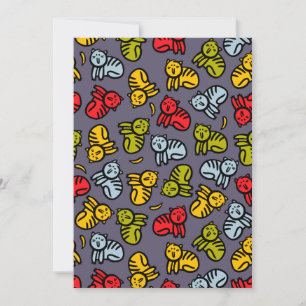 Katter och bananer inbjudningar