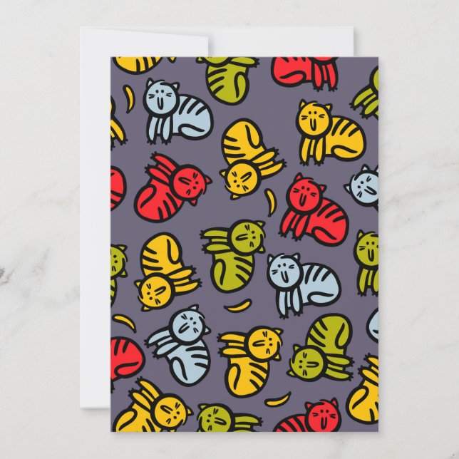 Katter och bananer julkort (Framsida)