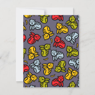 Katter och bananer julkort